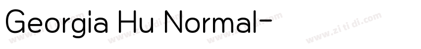 Georgia Hu Normal字体转换